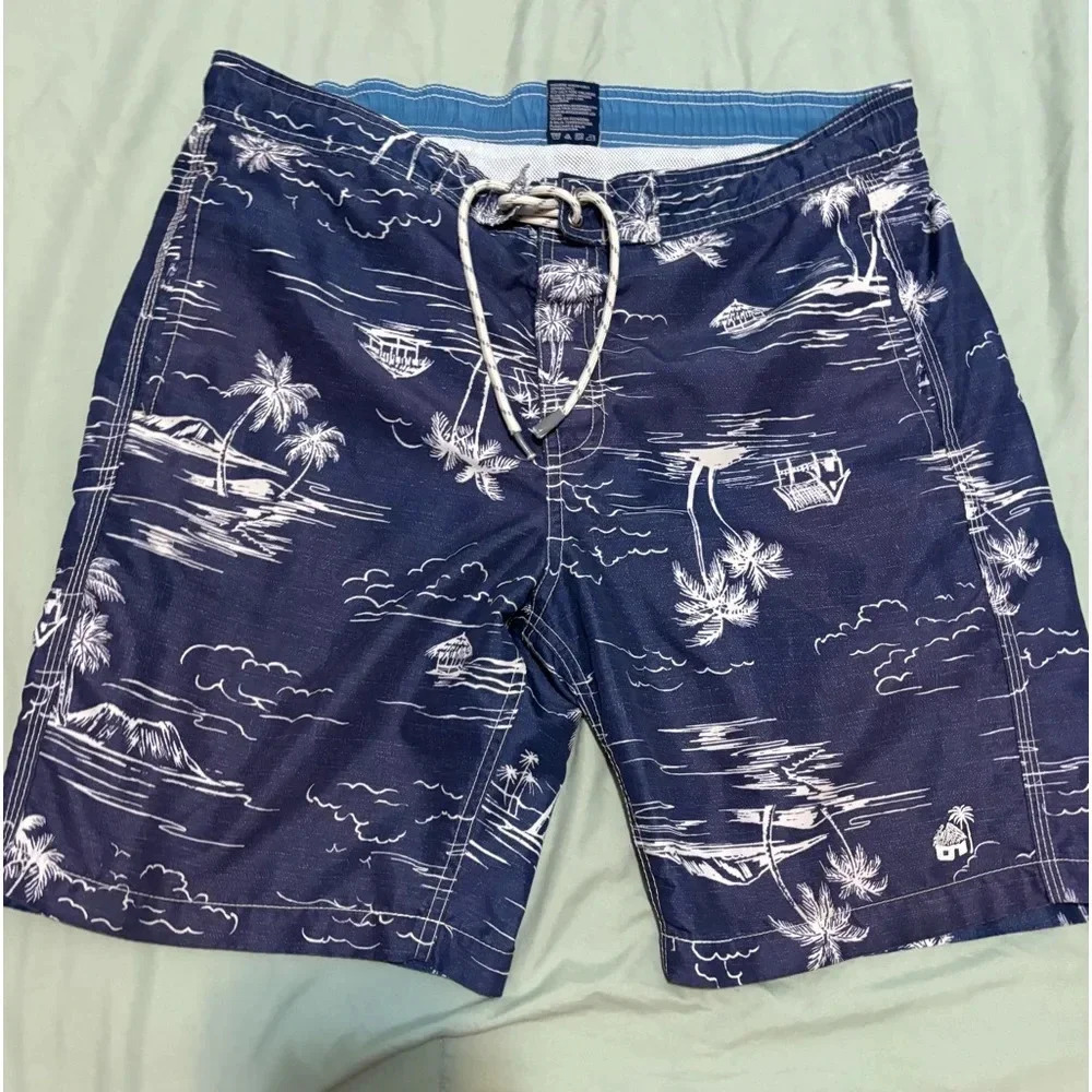 Caribbean Joe Board Shorts for Men Blue medium
